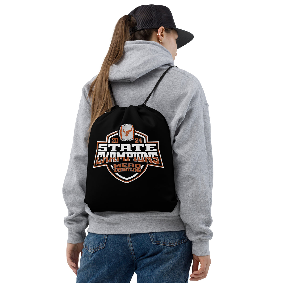 Mead High School Wrestling 2024 Drawstring bag