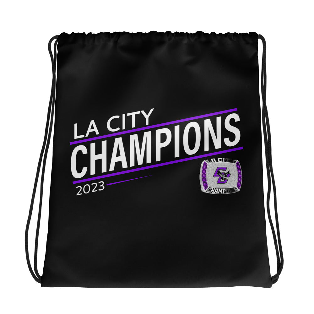 Cesar E Chavez Learning Academies Baseball 2023 Drawstring bag
