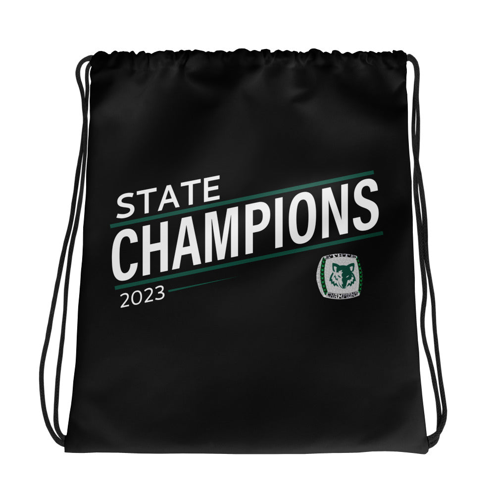 Green Canyon High School Lacrosse -Men's 2023 Drawstring bag