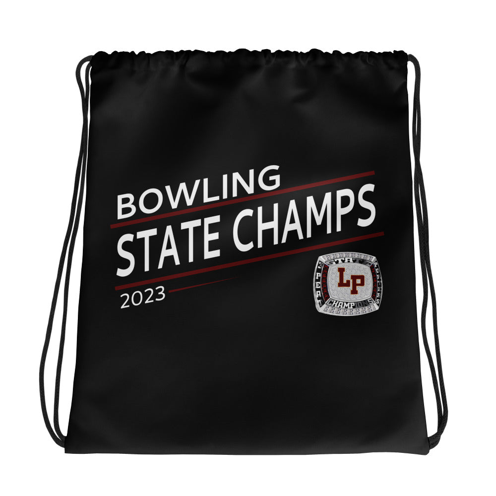 Lockport Township High School Bowling 2023 Drawstring bag