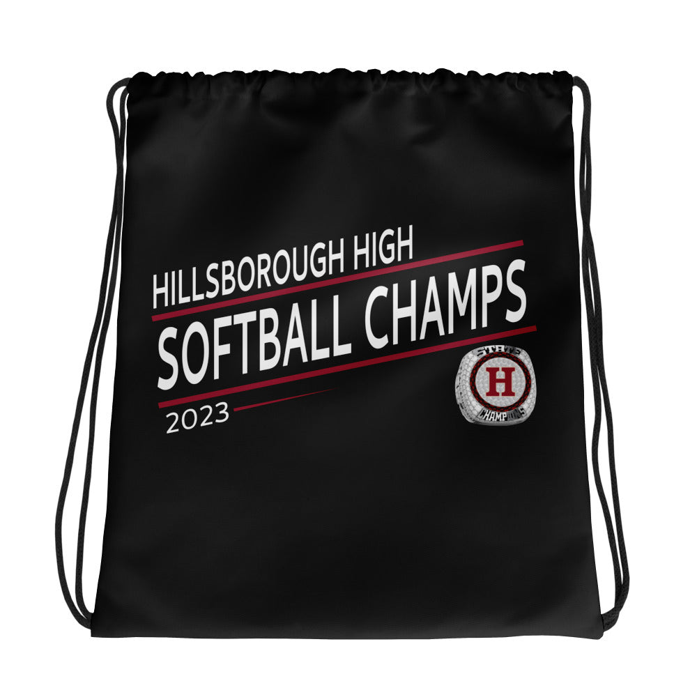 Hillsborough High School Softball 2023 Drawstring bag