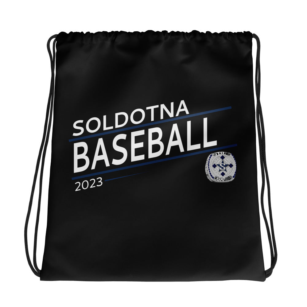 Soldotna High School Baseball 2023 Drawstring bag