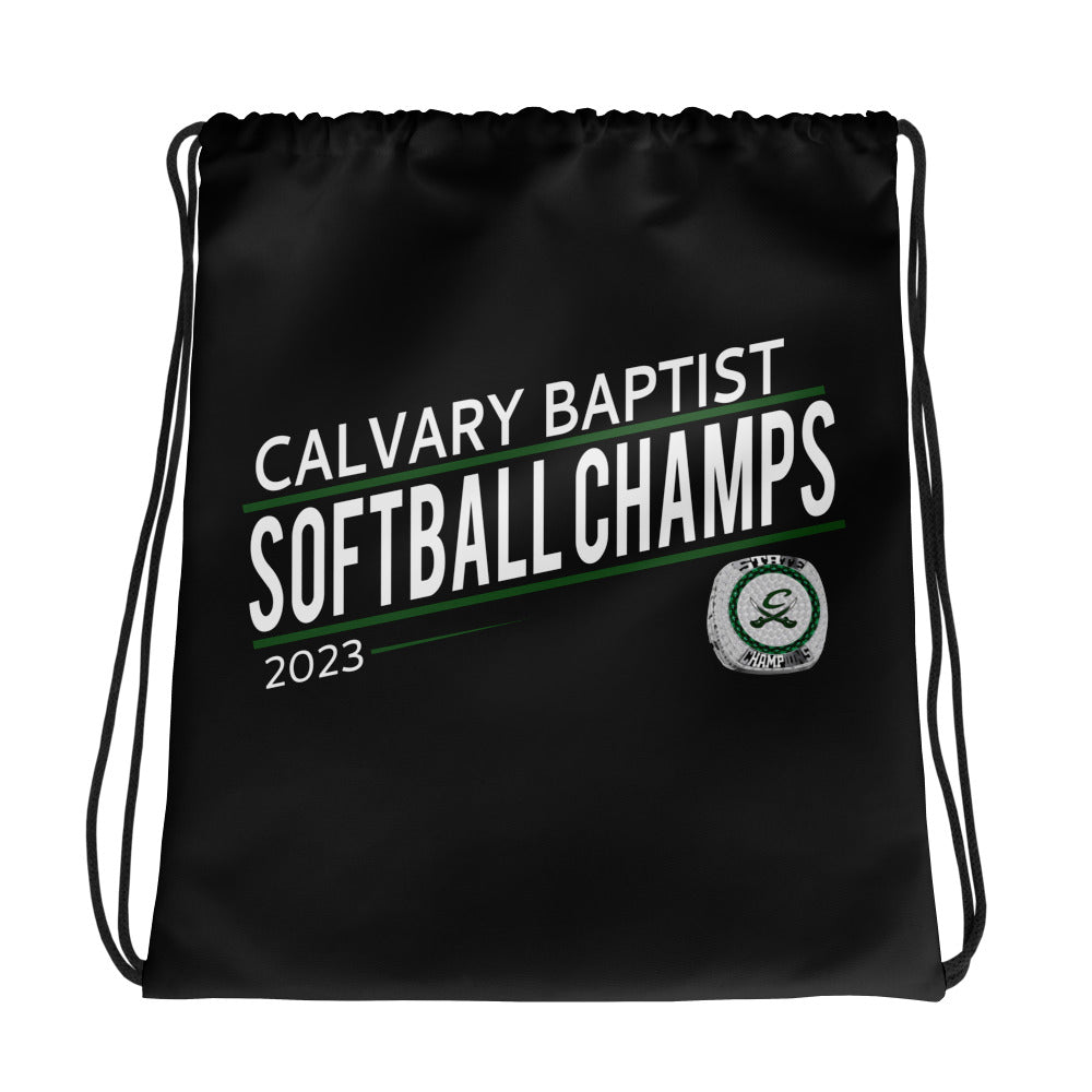 Calvary Baptist Academy Softball 2023 Drawstring bag