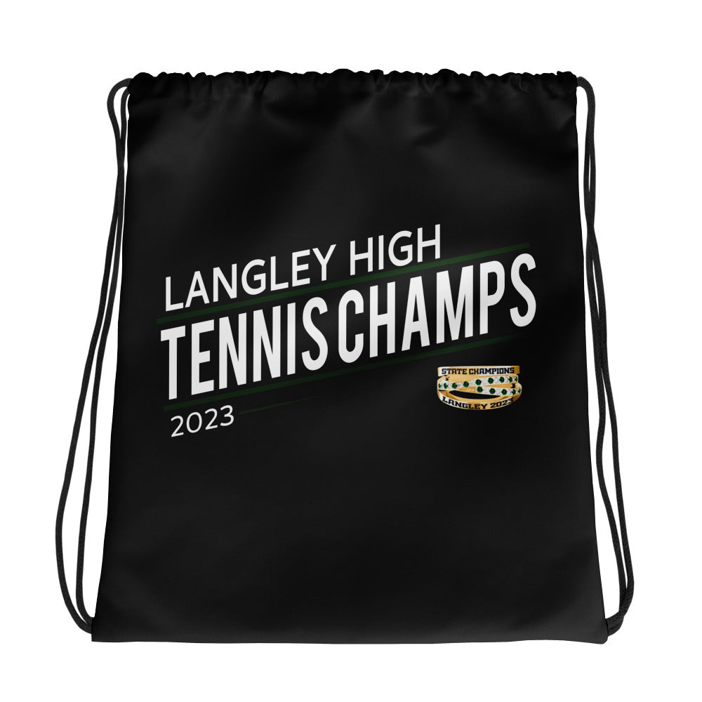 Langley High School Tennis -Women's 2023 Drawstring bag