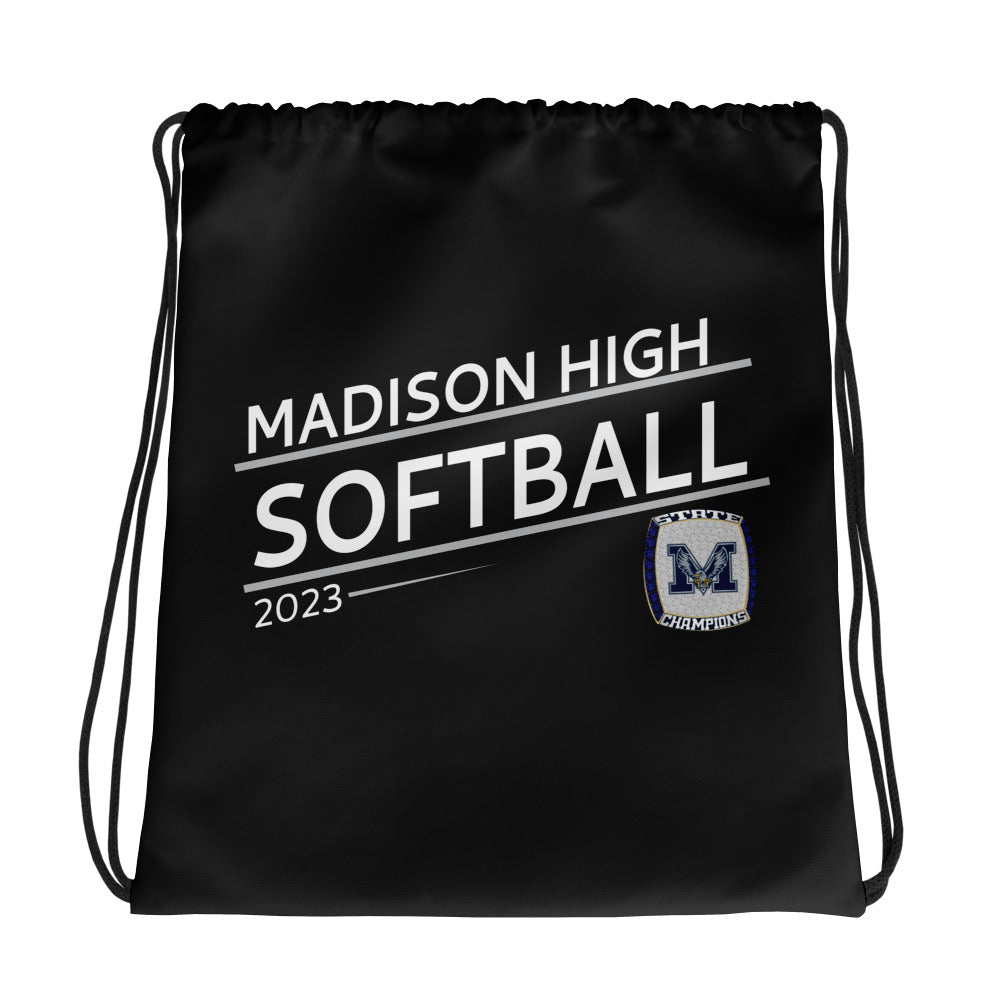 Madison High School Softball 2023 Drawstring bag