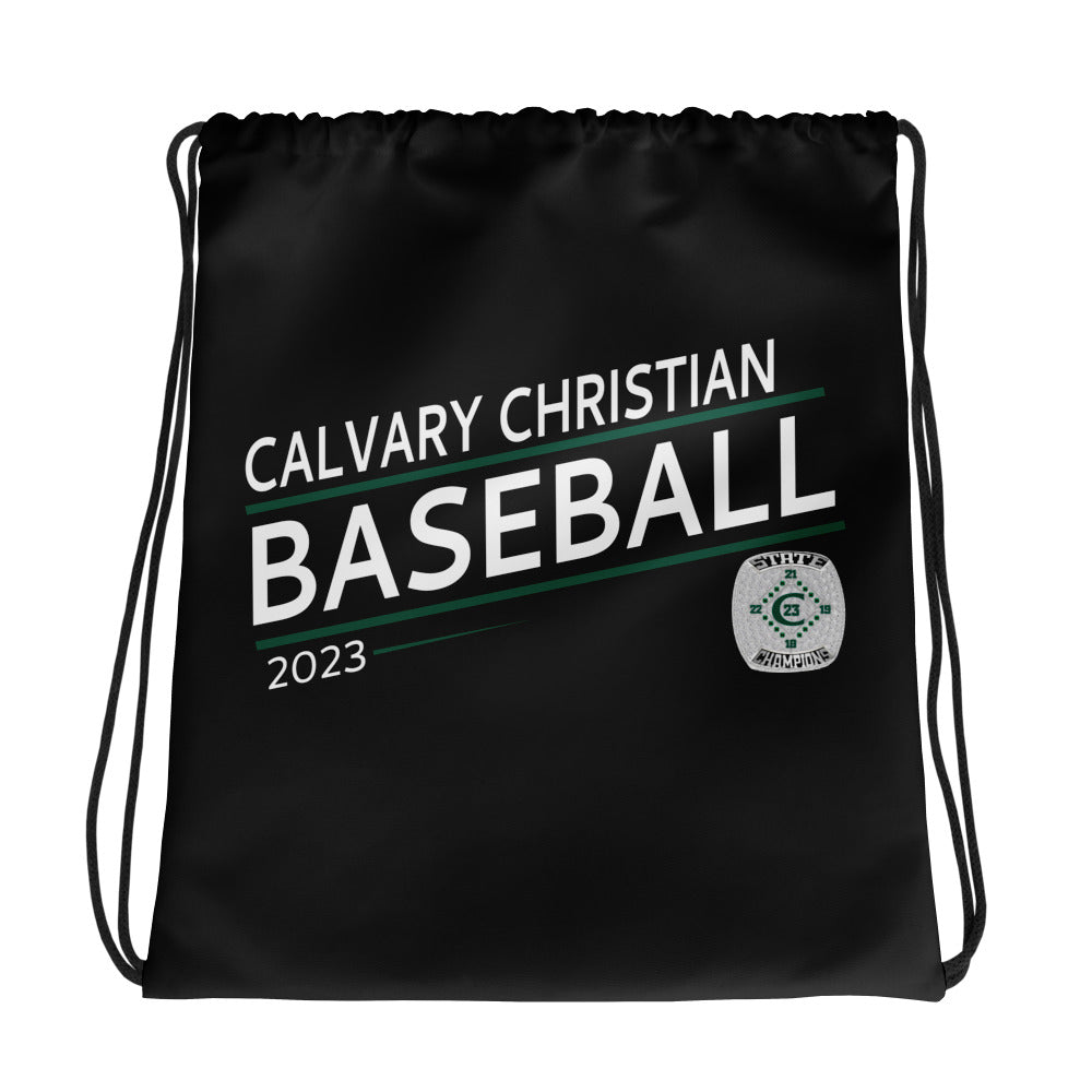 Calvary Christian High School Baseball 2023 Drawstring bag