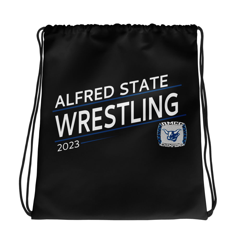 Alfred State College Wrestling 2023 Drawstring bag