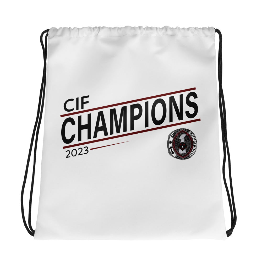 Fresno Christian High School Football 2023 Drawstring bag