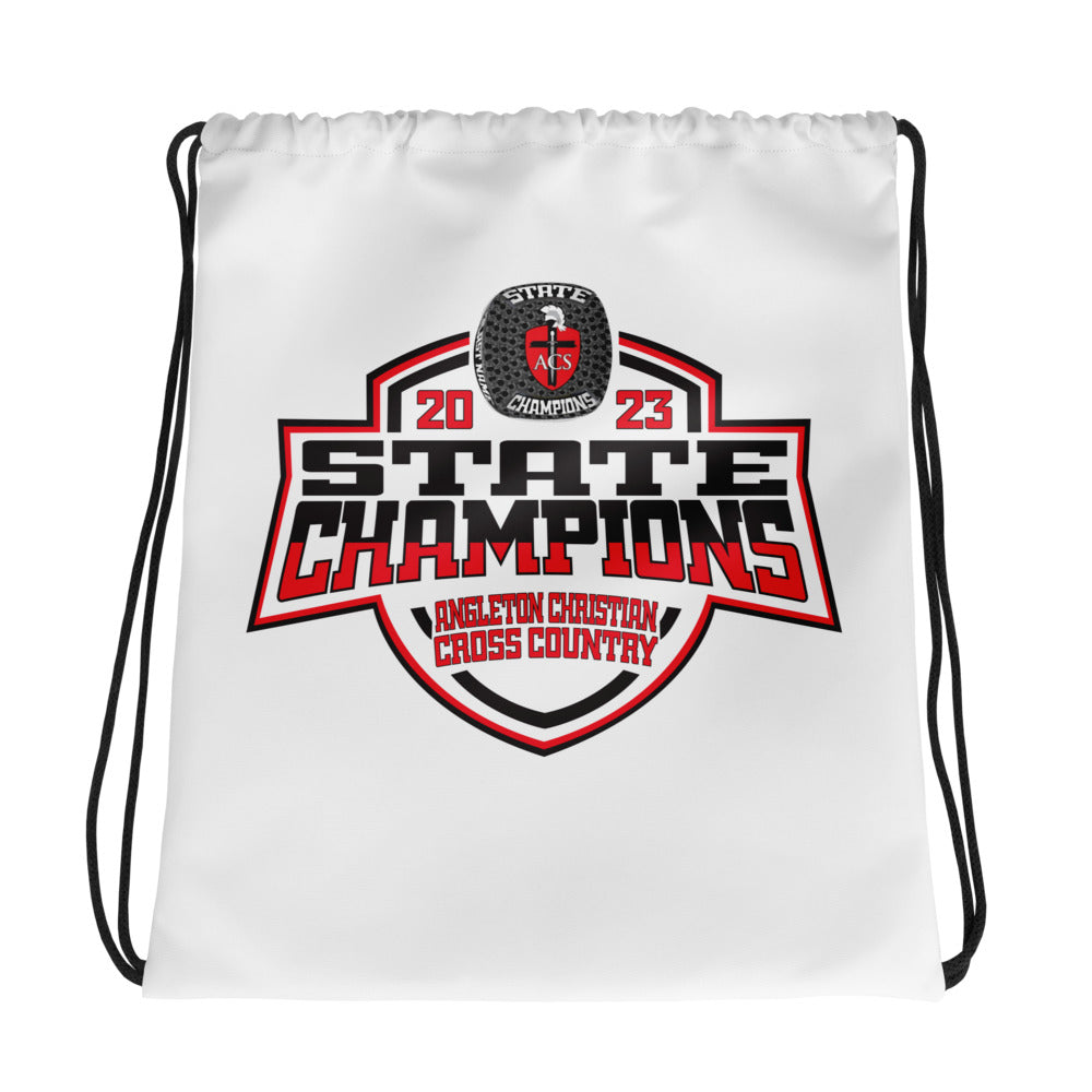 ANGLETON CHRISTIAN SCHOOL Cross Country -Men's 2023 Drawstring bag