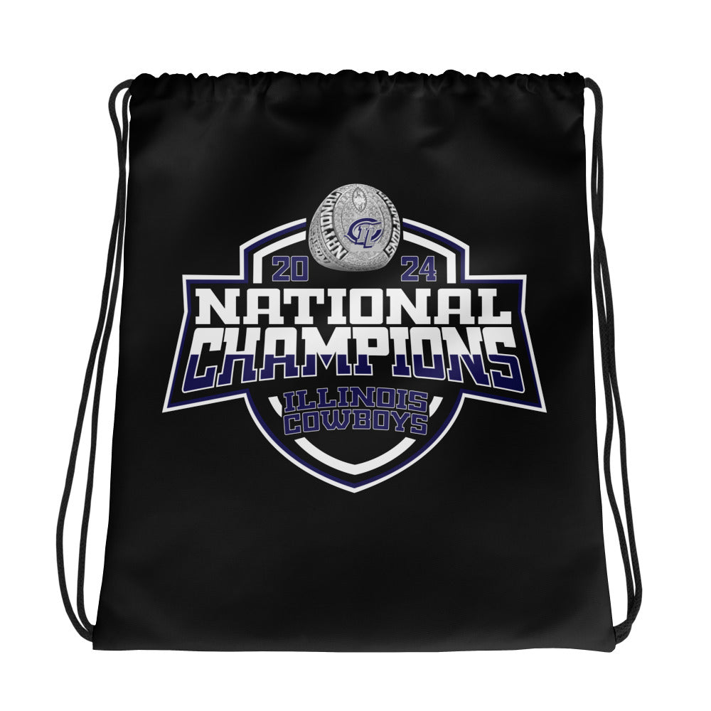 Illinois Cowboys Football 2024 Drawstring bag