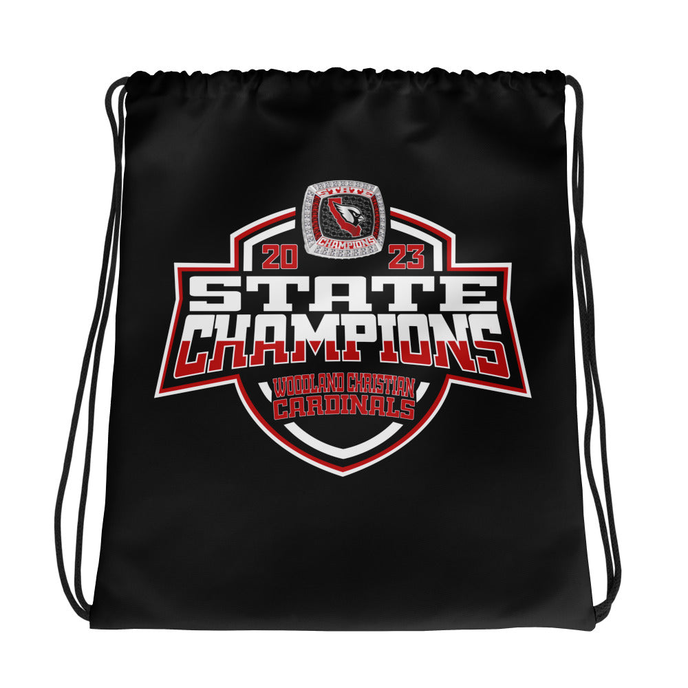 Woodland Christian School Football 2023 Drawstring bag