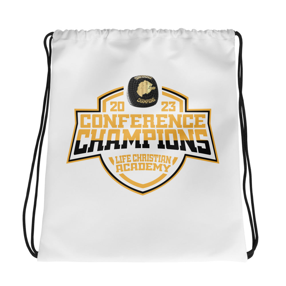 Life Christian Academy Flag Football - Men's 2023 Drawstring bag