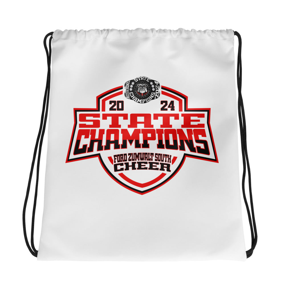 Fort Zumwalt South High School Cheer 2024 Drawstring bag
