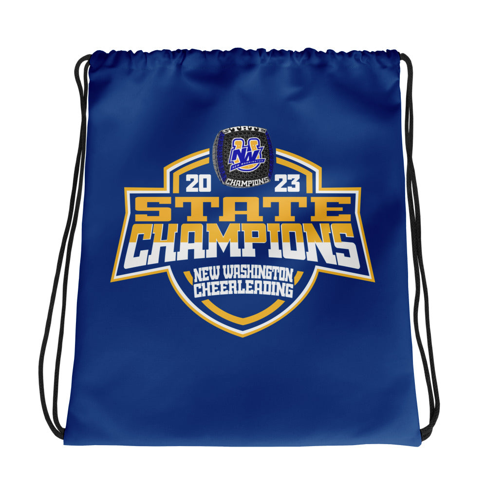 New Washington High School Cheer 2023 Drawstring bag