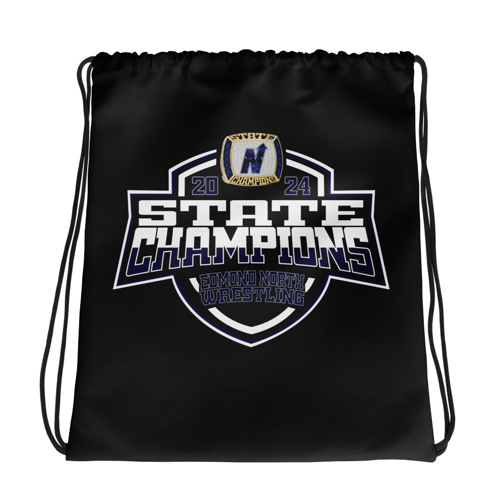 Edmond North High School Wrestling 2024 Drawstring bag