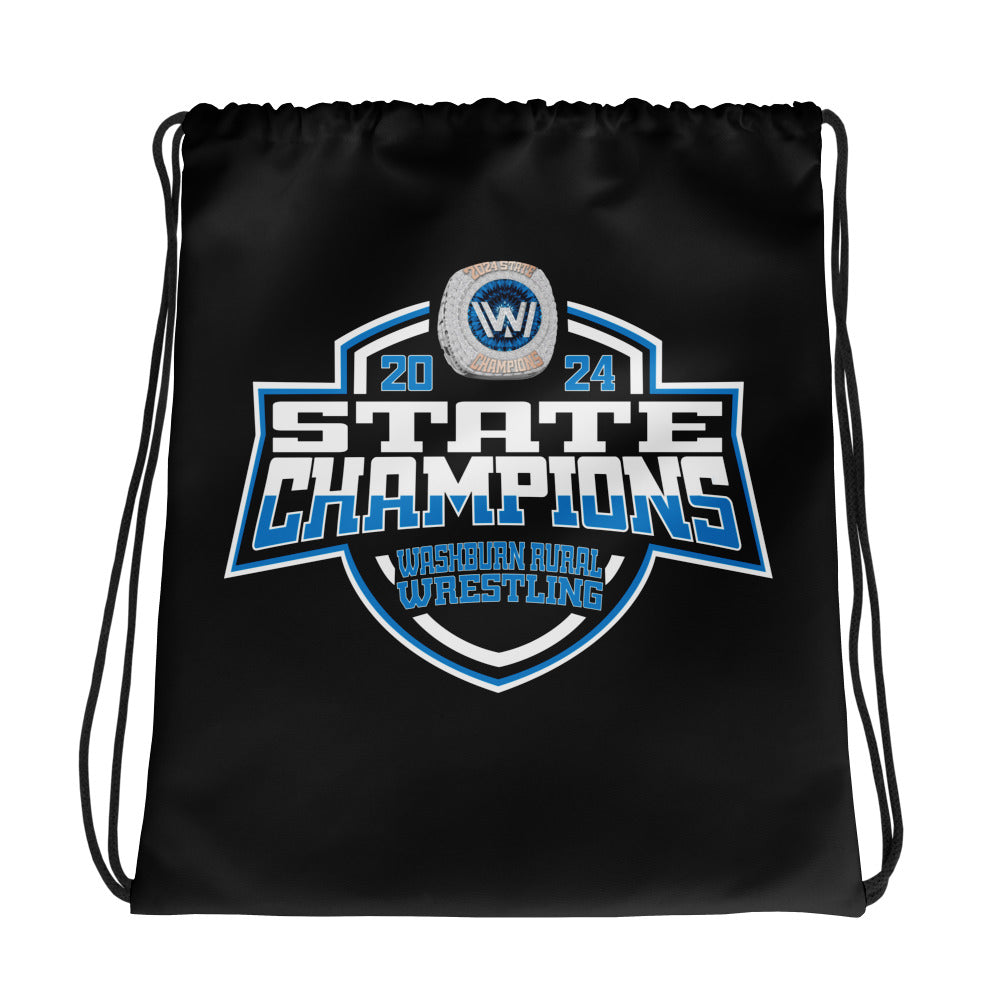 Washburn Rural High School Wrestling - Women's 2024 Drawstring bag