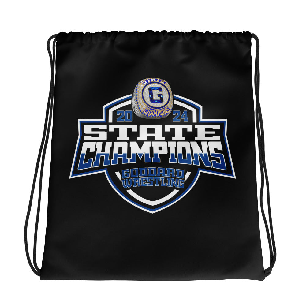 Goddard High School Wrestling 2024 Drawstring bag