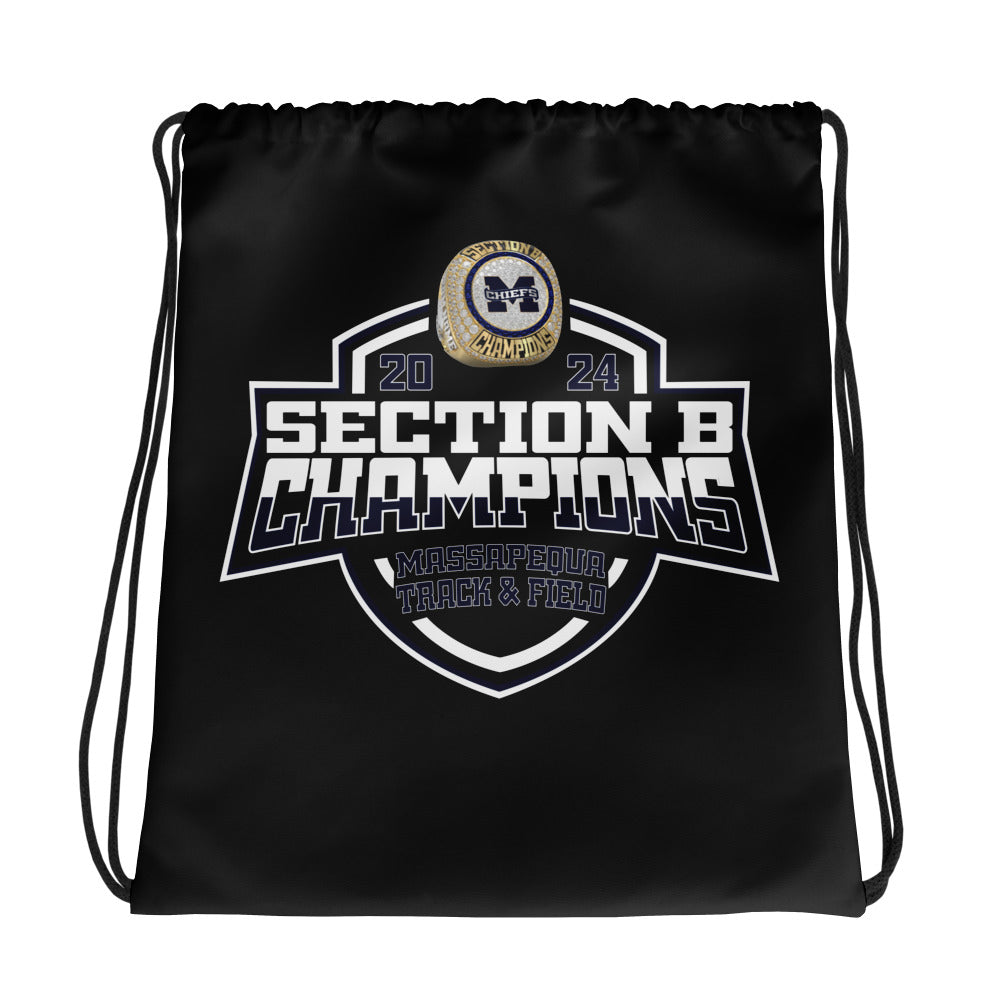 Massapequa high school Track &amp; Field -Coed 2024 Drawstring bag