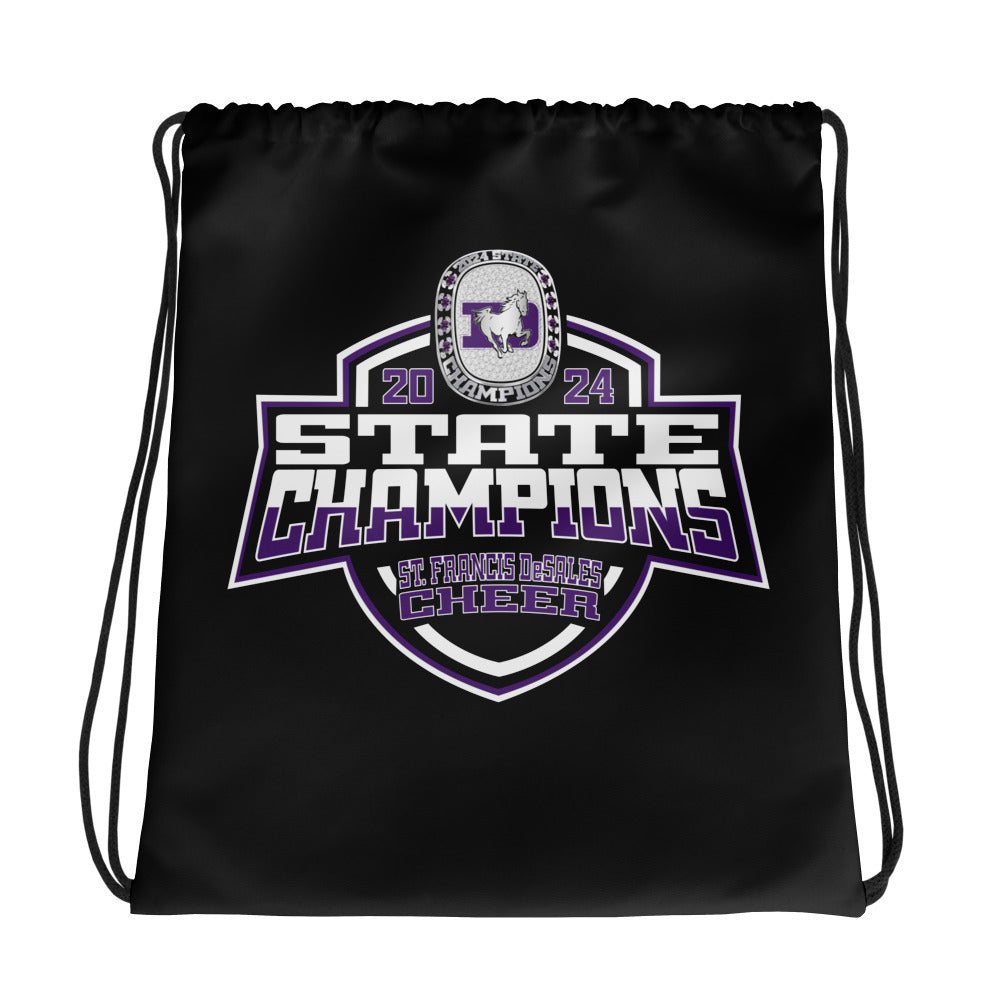 St. Francis DeSales High School Cheer 2024 Drawstring bag