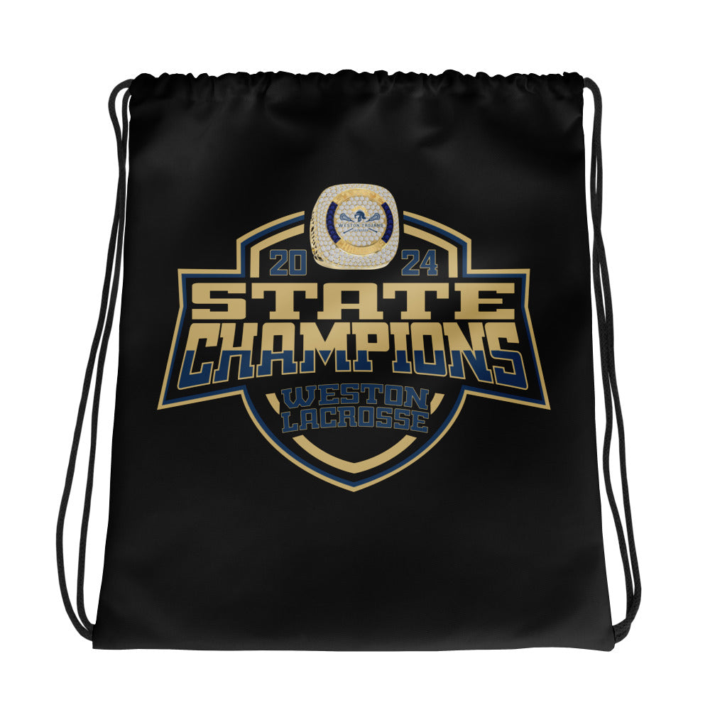 Weston High School Lacrosse -Men's 2024 Drawstring bag