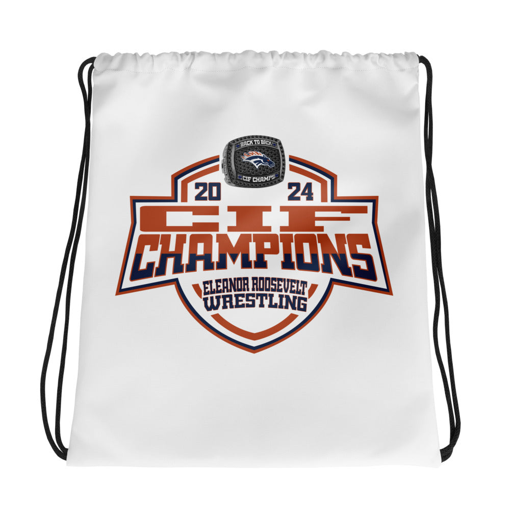 Eleanor Roosevelt High School Wrestling 2024 Drawstring bag