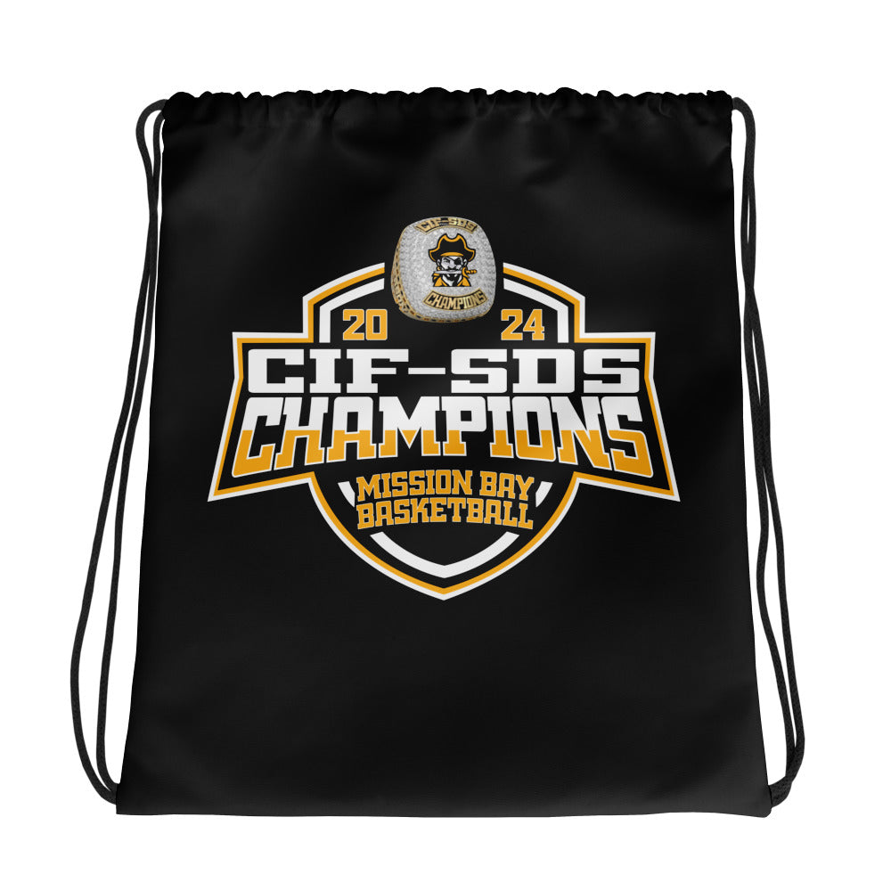 Mission Bay High School Basketball -Men's 2024 Drawstring bag