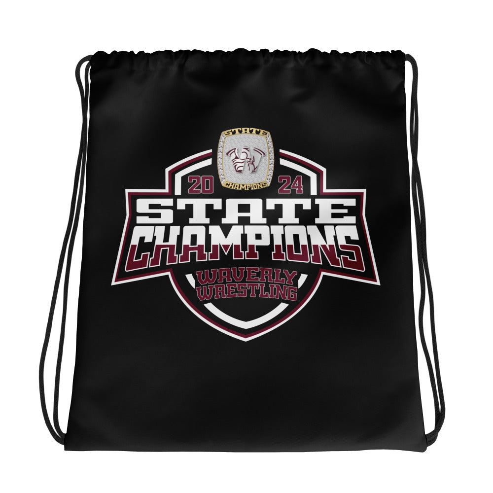 Waverly High School Wrestling 2024 Drawstring bag