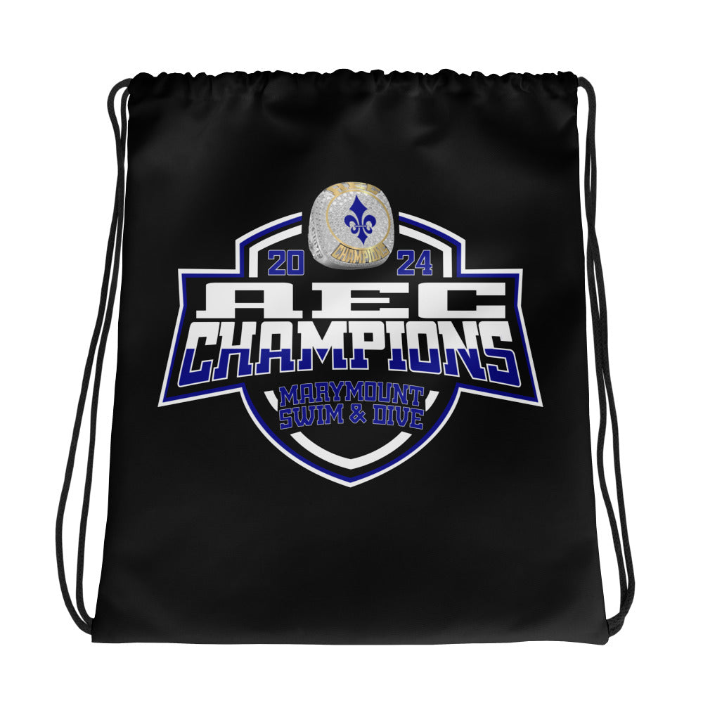 Marymount University Swimming & Diving 2024 Drawstring bag