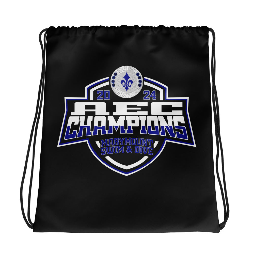 Marymount University Swimming &amp; Diving 2024 Drawstring bag