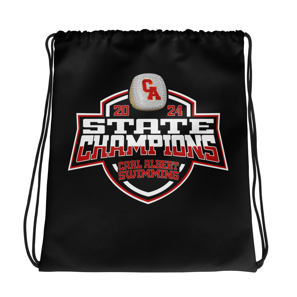 Carl Albert High School Swimming & Diving 2024 Drawstring bag