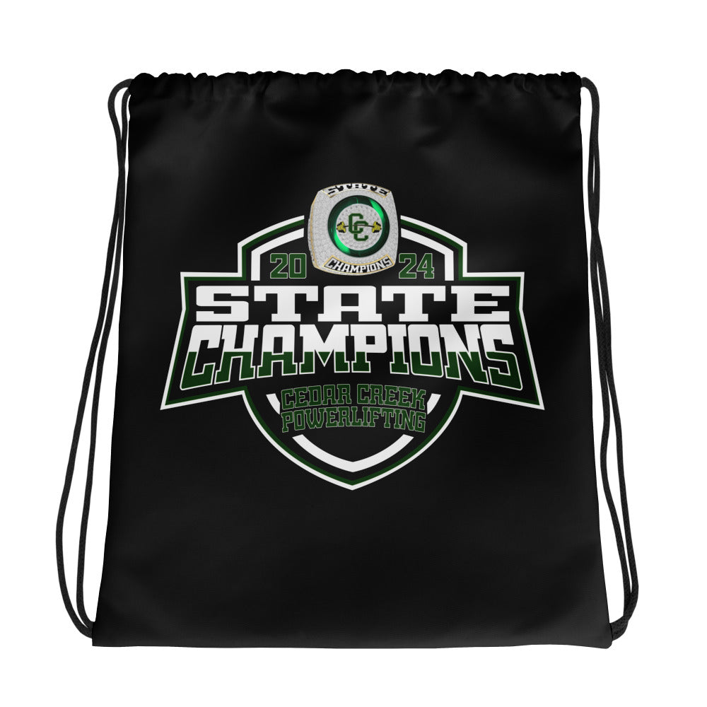 Cedar Creek School Powerlifting 2024 Drawstring bag