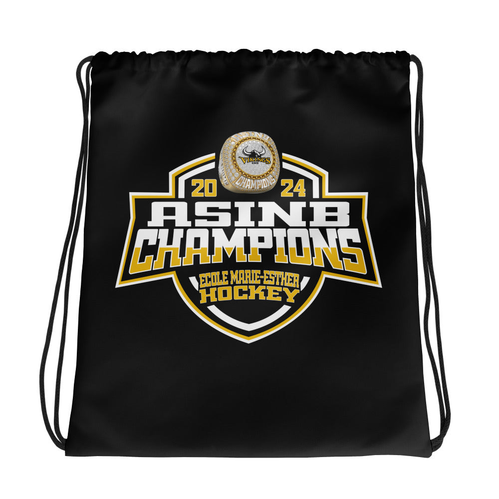 École Marie-Esther Hockey -Men's 2024 Drawstring bag
