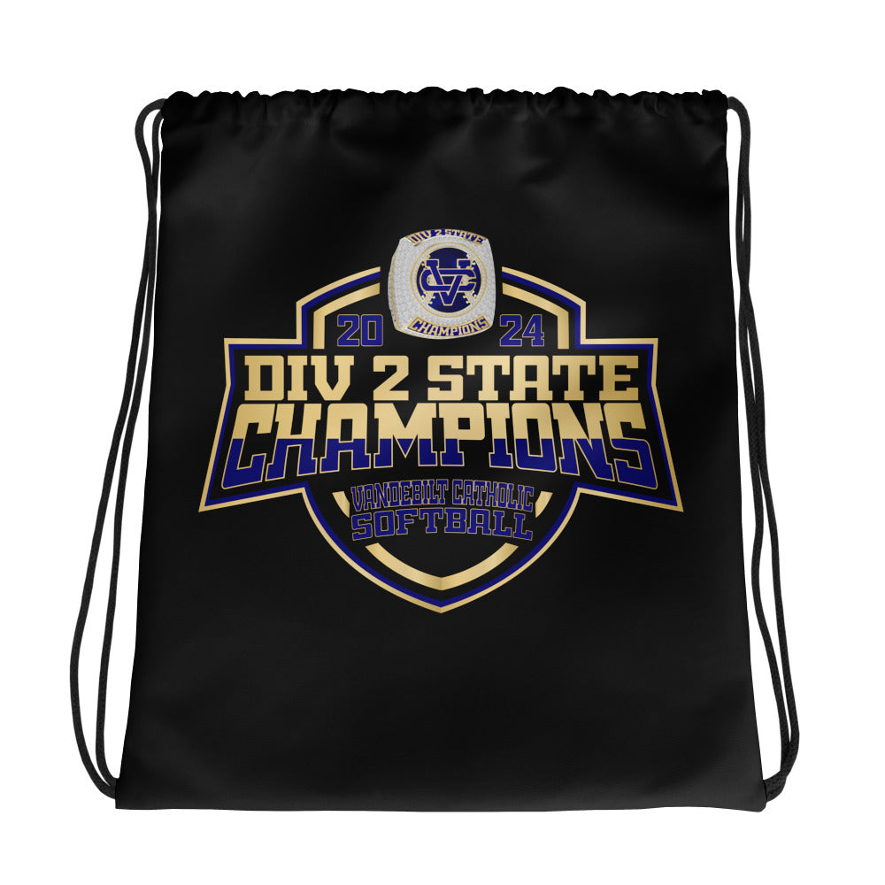 Vandebilt Catholic School Softball - Women's 2024 Drawstring bag