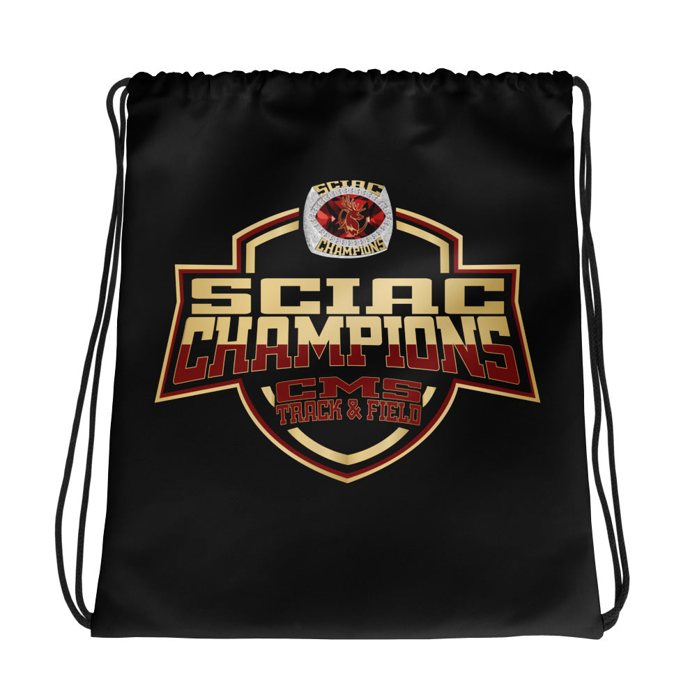 Claremont-Mudd-Scripps College Track &amp; Field -Coed 2024 Drawstring bag