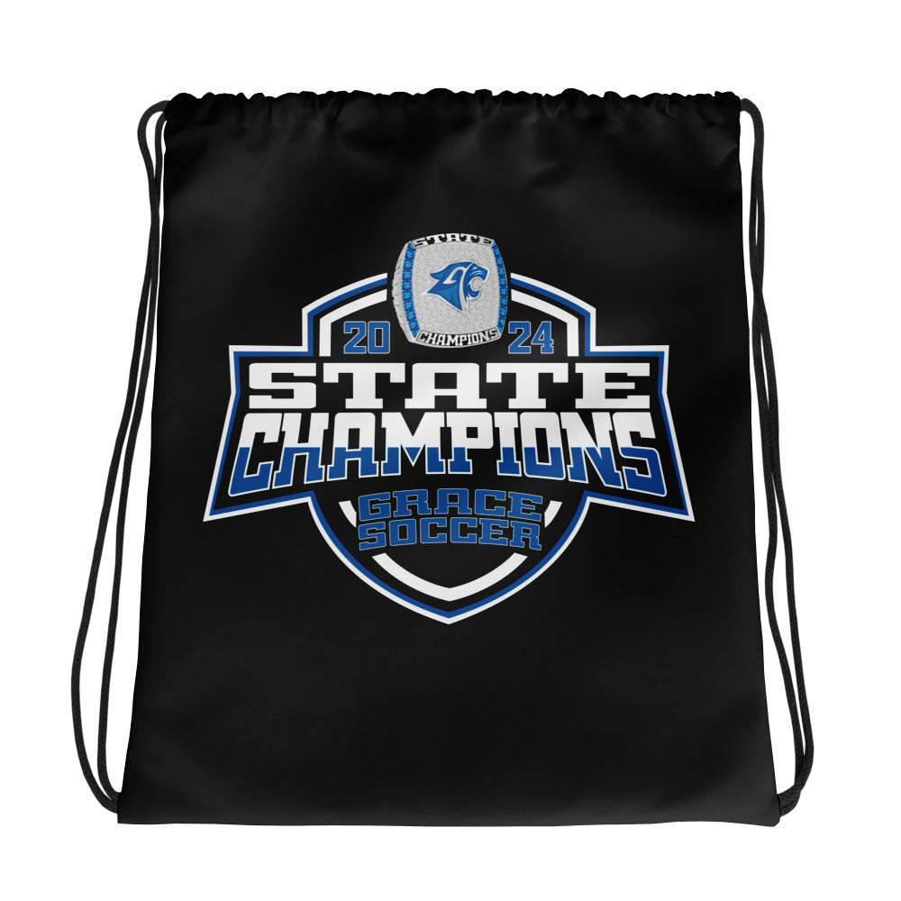 Grace Community School Soccer -Women's 2024 Drawstring bag