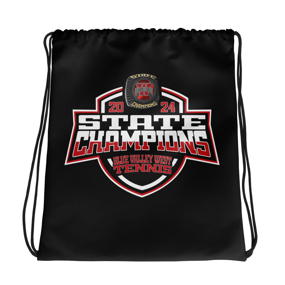 Blue Valley West High School Tennis -Men's 2024 Drawstring bag