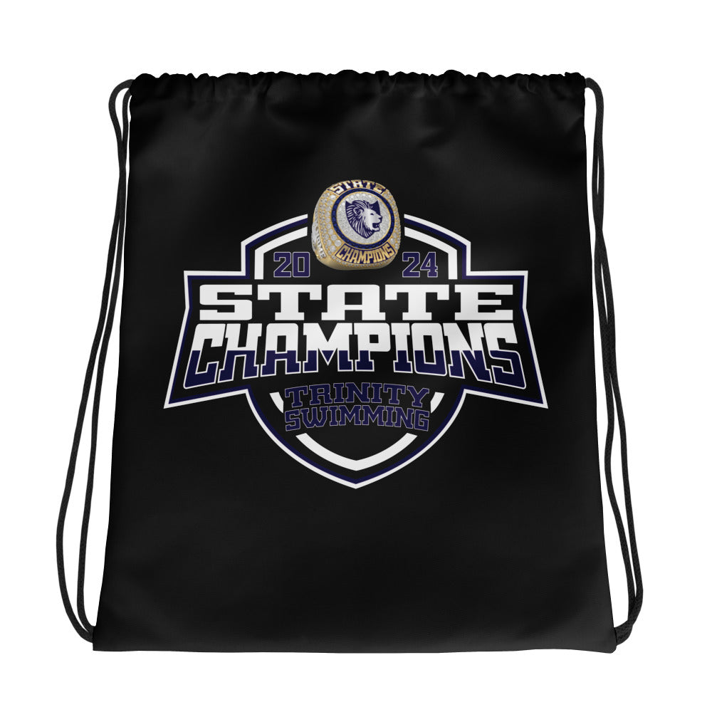 Trinity School of Durham and Chapel Hill Swimming &amp; Diving 2024 Drawstring bag
