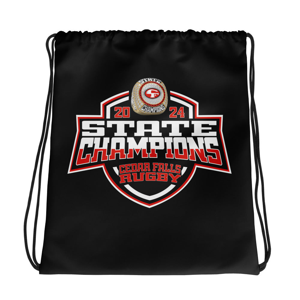 Cedar Falls High School Rugby 2024 Drawstring bag