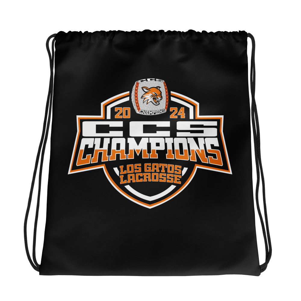 Los Gatos High School Lacrosse -Men's 2024 Drawstring bag