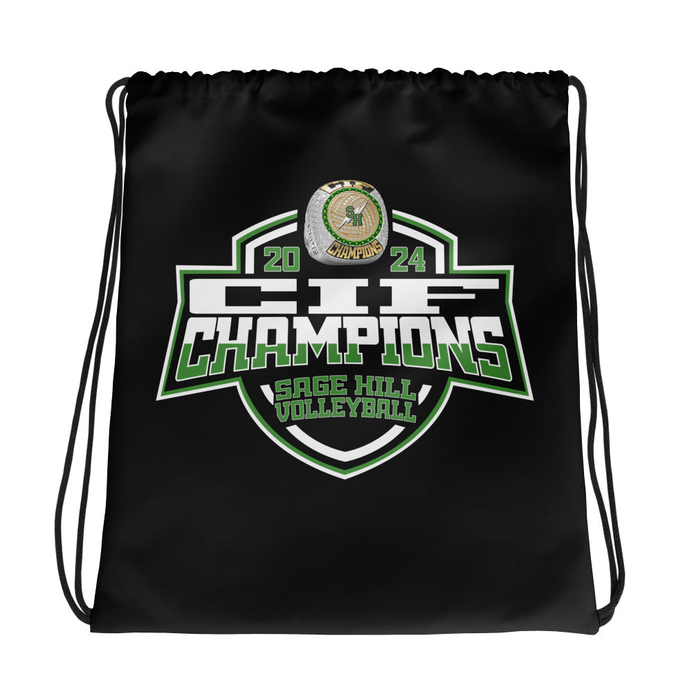 Sage Hill High School Volleyball -Men's 2024 Drawstring bag