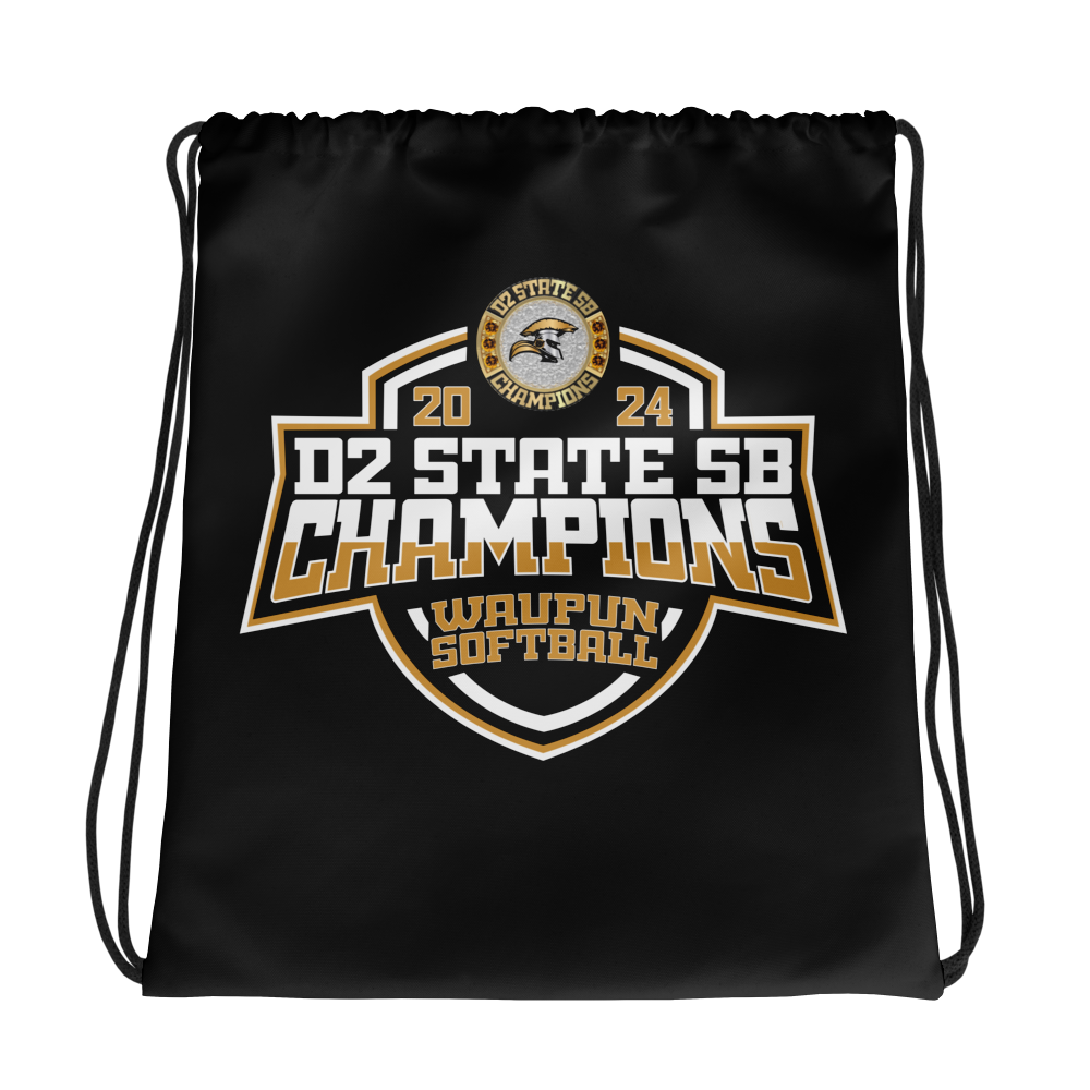 Waupun Senior High School Softball - Women's 2024 Drawstring bag