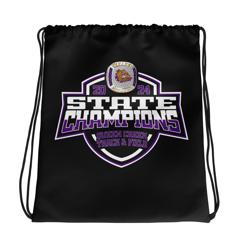 Queen Creek High School Track &amp; Field -Men's 2024 Drawstring bag