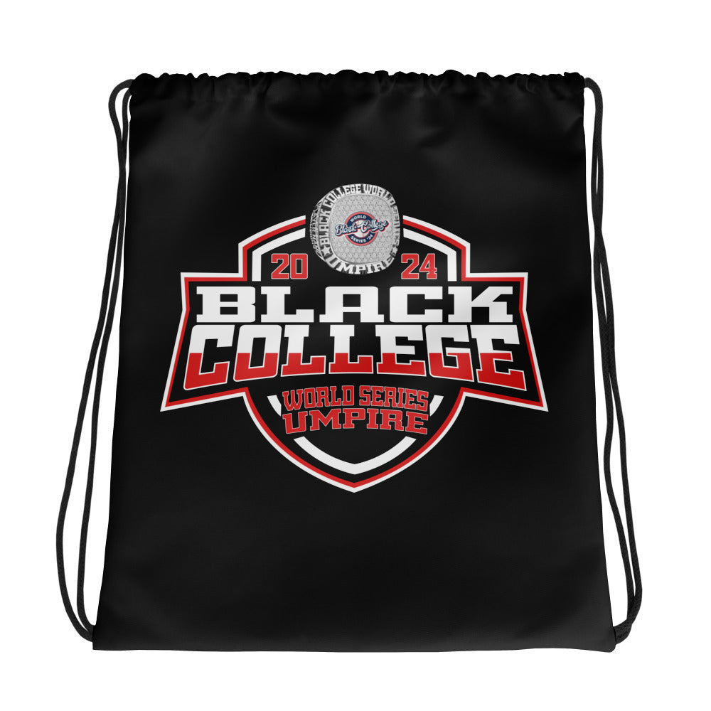 Black College World Series Umpires 2024 Drawstring bag