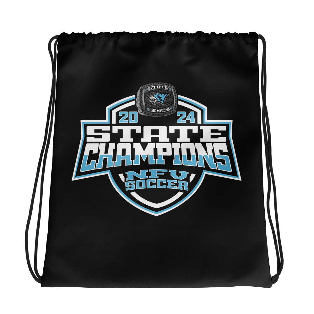 North Fayette Valley High School Soccer -Men's 2024 Drawstring bag