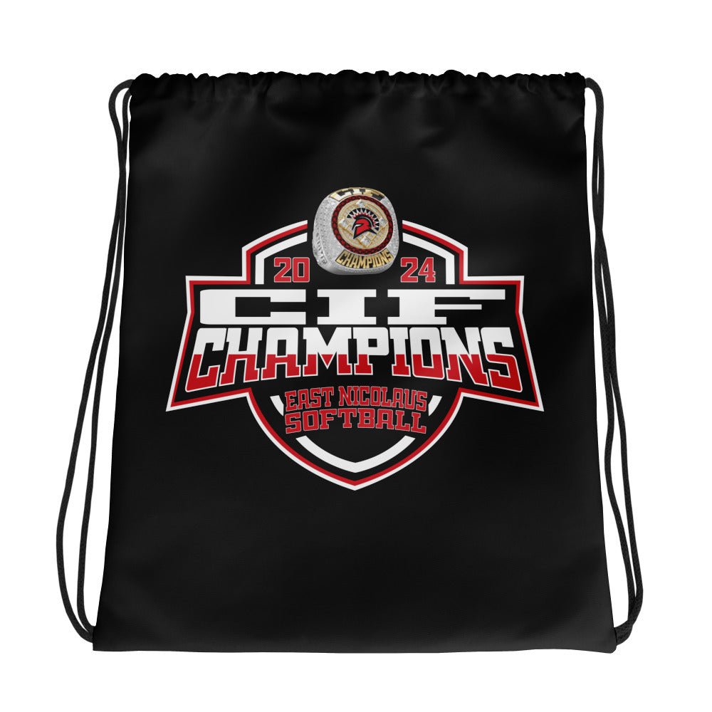 East Nicolaus High School Softball - Women's 2024 Drawstring bag