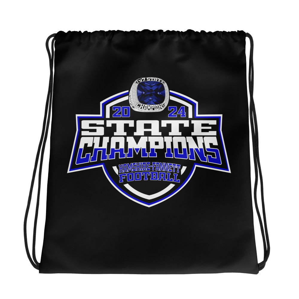 Hamshire-Fannett High School Football 2024 Drawstring bag