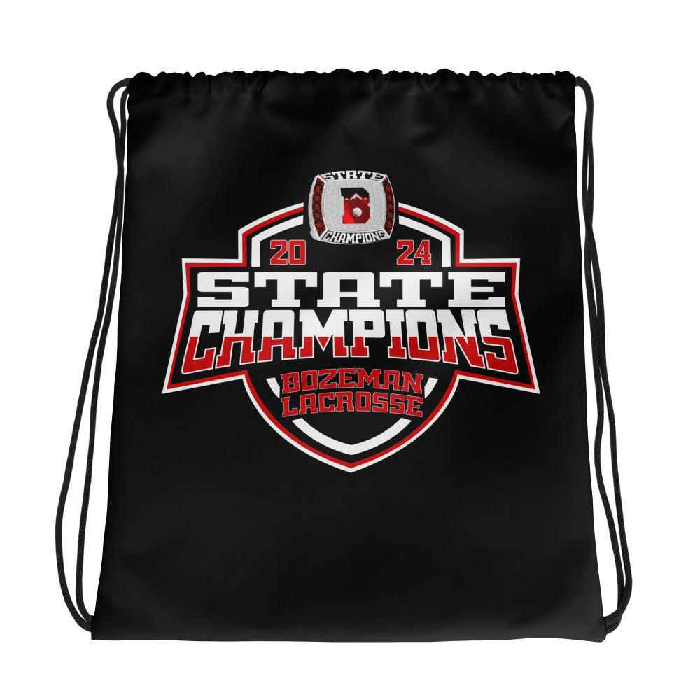 Bozeman High School Lacrosse Lacrosse -Men's 2024 Drawstring bag