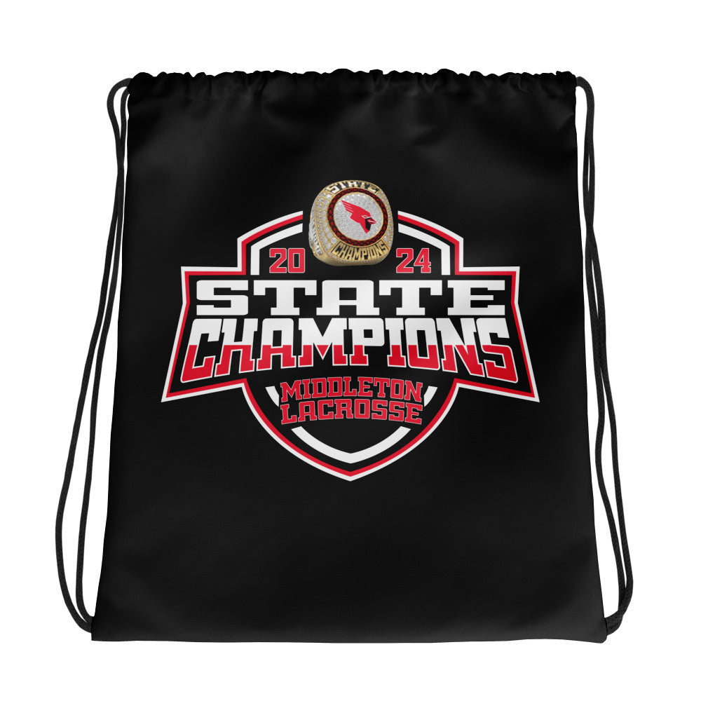 Middleton High School Lacrosse -Men's 2024 Drawstring bag
