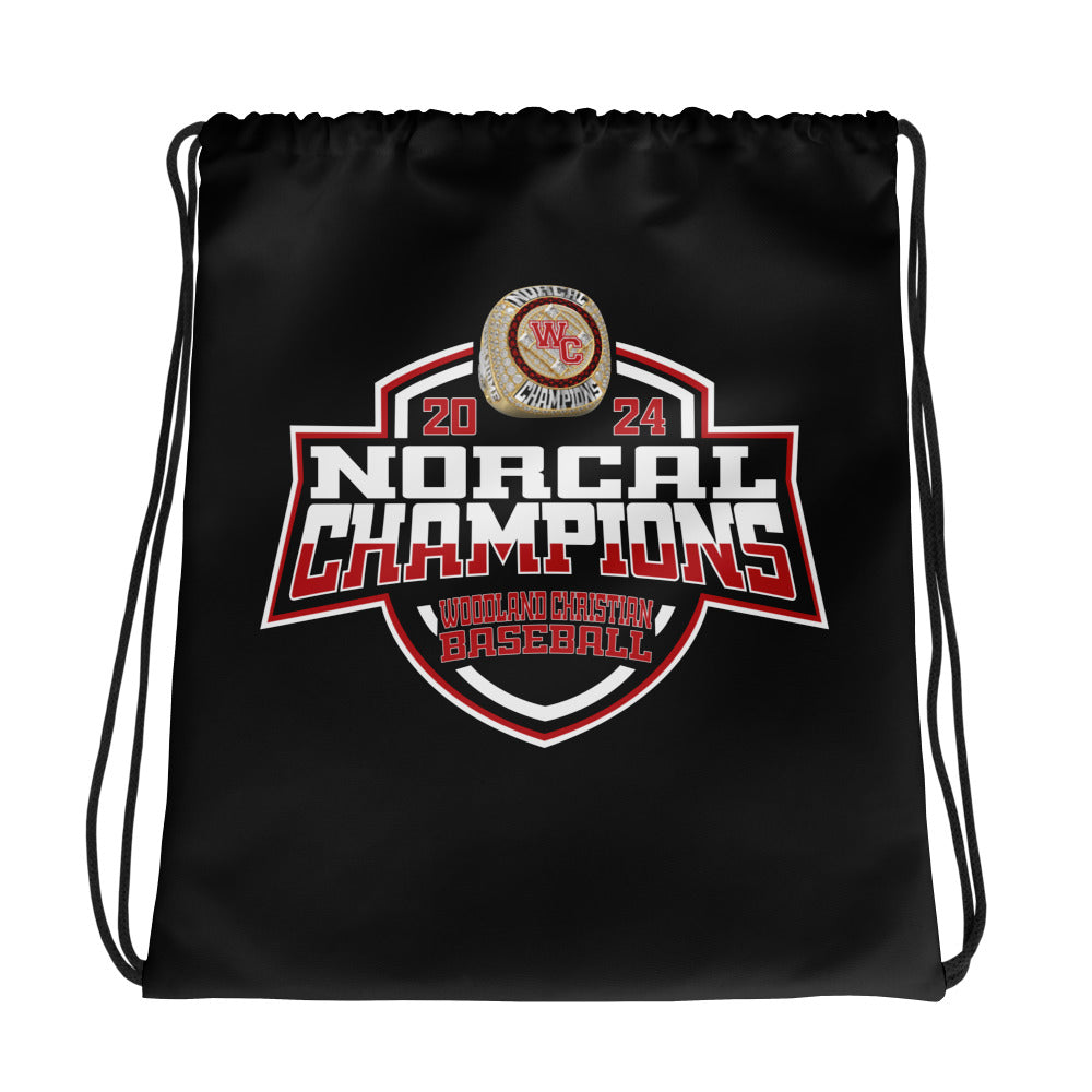 Woodland Christian School Baseball 2024 Drawstring bag
