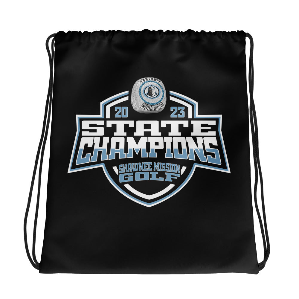 Shawnee Mission East High School Golf -Men's 2023 Drawstring bag